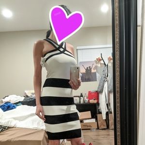 Eva Longoria - Black/White Bodycon